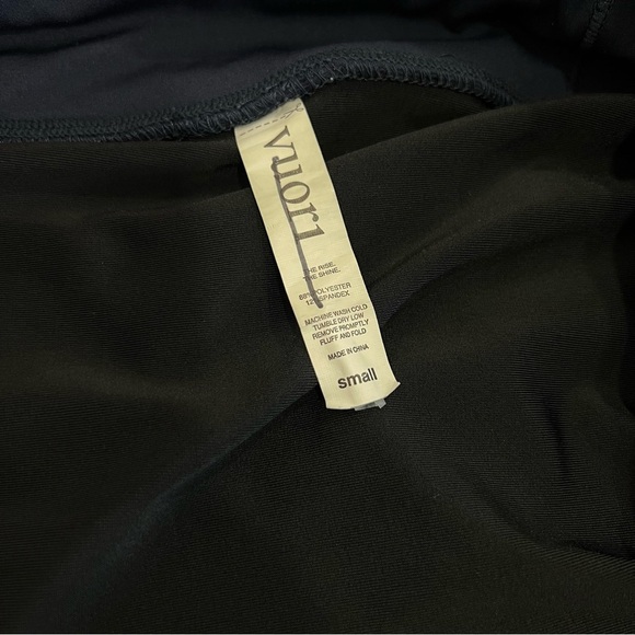 Vouri Running Shorts Size Small Navy Blue Gray Printed Built-In Brief 2" Inseam - Picture 8 of 10